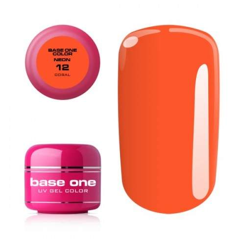 Gel Neon 12 Coral Base One Silcare SILCARE GEL UNGHII BASE ONE