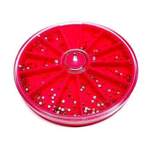 Carusel Cristale Rosii Decoratiuni Unghii HOLLYWOOD PERFECT NAILS NAIL ART