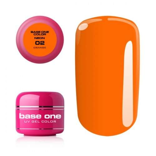 Gel Neon 02 Orange Base One Silcare SILCARE GEL UNGHII BASE ONE